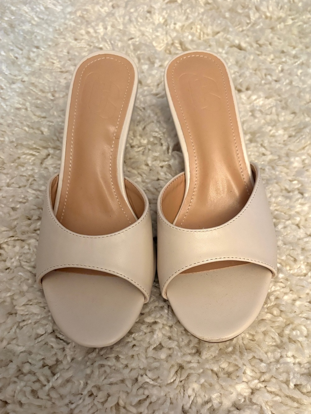 Cream Kitten Heels